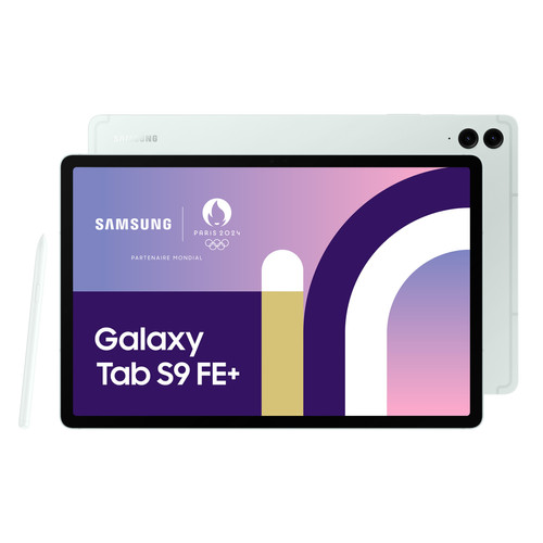 Samsung - Galaxy Tab S9 FE+ - 8/128Go - WiFi - Light Green - S Pen inclus Samsung - Tablette tactile Samsung