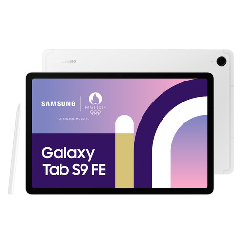 Samsung - Galaxy Tab S9 FE - 6/128Go - WiFi - Argent - S Pen inclus Samsung - Samsung Galaxy Tab S