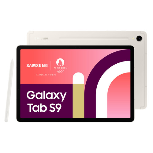 Samsung - Galaxy Tab S9 - 8/128Go - WiFi - Crème Samsung - Tablette tactile Samsung