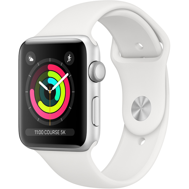 Apple - Watch 3 - 38 - Alu argent / Bracelet Sport Blanc Apple  - Apple