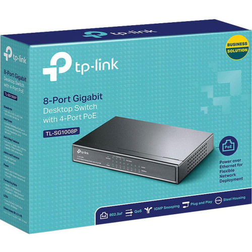 TP-LINK - Switch de bureau TL SG1008P TP-LINK - Bonnes affaires Reseaux