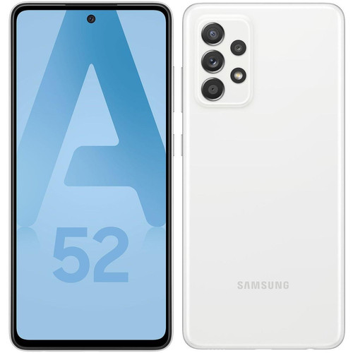 Smartphone Android Samsung Galaxy A52 4G - 128 Go - Blanc