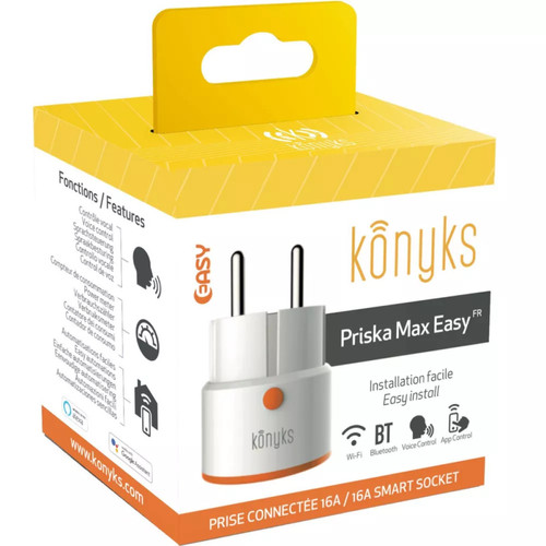 Konyks - Priska Max Easy 16A - Prise connectée WiFi Konyks - Prise connectée Oui