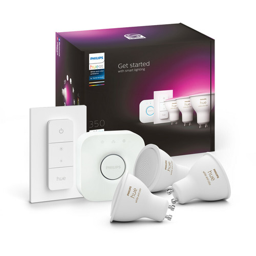 Philips Hue - Lot de 3 ampoules connectées GU10 - White & Color Ambiance Philips Hue - Appareils compatibles Amazon Alexa