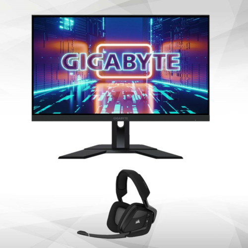Gigabyte - 27" LED M27Q (rev2.0) + VOID Pro RGB ELITE Wireless (noir) - Sans fil Gigabyte - Moniteur PC Dalle ips