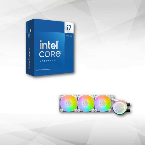 Intel - Intel Core i7-14700KF (3.4 GHz / 5.6 GHz) + MAG CORELIQUID E360 White Intel  - Intel