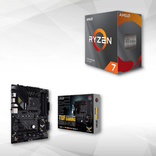 Kit d'évolution Amd Ryzen 7 5700X - 4.6/3.4GHz + AMD B550-PLUS TUF GAMING - ATX