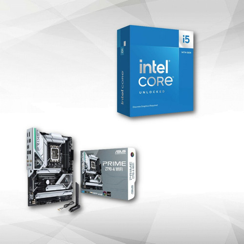 Intel - Intel Core i5-14600KF (3.5 GHz / 5.3 GHz) + PRIME Z790-A WIFI Intel - Kits évolution Intel Kit d'évolution