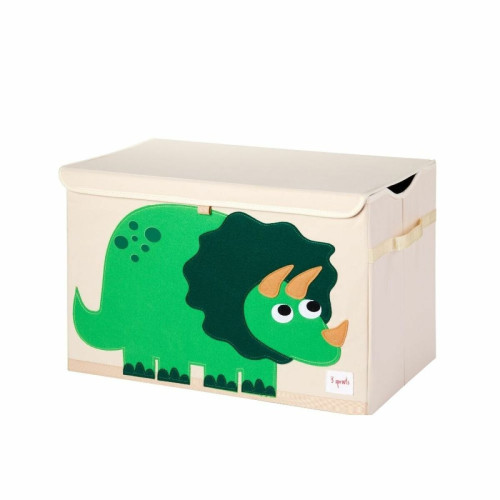 3 Sprouts - Coffre à jouets Dino - 3 Sprouts 3 Sprouts - Boîte de rangement Vert