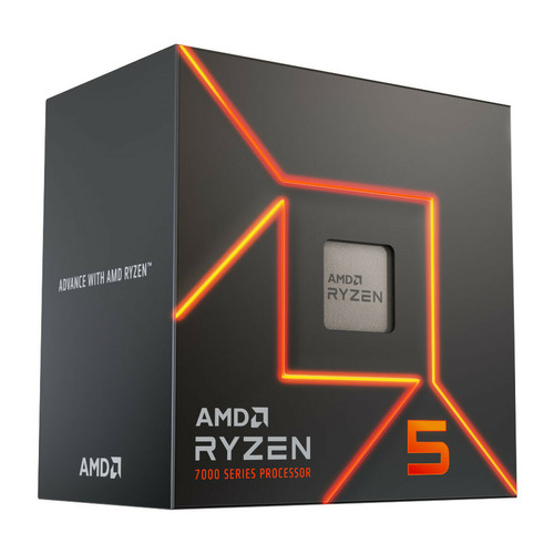Amd - AMD Ryzen 5 7600 Wraith Stealth (3.8 GHz / 5.1 GHz) Amd - Kit d'évolution Amd