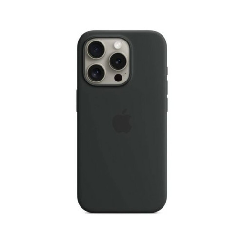Apple - Coque iPhone Silicone MagSafe iPhone15 Pro - Noir Apple  - Accessoires Apple Accessoires et consommables