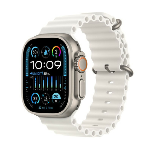 Apple - Montre intelligente Apple Watch Ultra 2 1,9" Blanc Doré 49 mm Apple  - Occasions Apple Watch