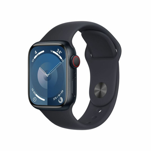 Apple - Apple Watch Series 9 GPS 41 mm Boîtier en aluminium minuit avec bracelet sport minuit S/M Apple - Apple Watch Gps