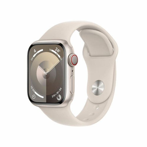 Apple - Apple Watch Series 9 GPS 41mm boîtier Aluminium Stellaire avec Bracelet Sport Lumière Stellaire S/M Apple - French Days Apple