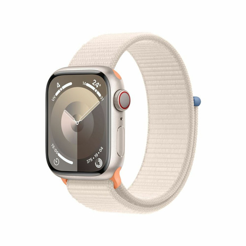 Apple - Apple Watch Series 9 GPS 41 mm Boîtier en aluminium Stellaire avec boucle Sport Stellaire Apple - French Days Apple