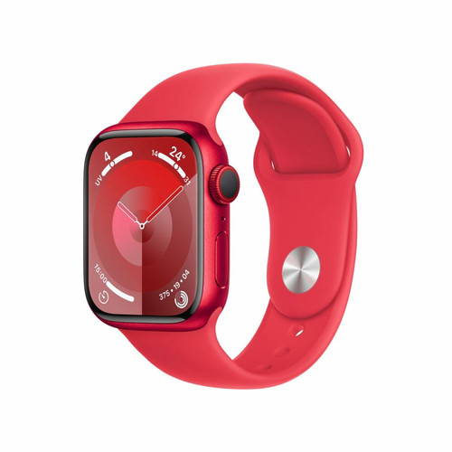 Apple - Apple Watch Series 9 GPS 41 mm (PRODUCT)RED Boîtier en aluminium avec bracelet sport (PRODUCT)RED S/M Apple - Apple Watch Gps