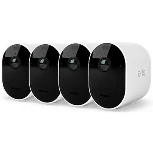 Caméra de surveillance connectée Arlo Arlo - Pack de 4 caméras de sécurité PRO5 blanches - VMC4460P-100EUS
