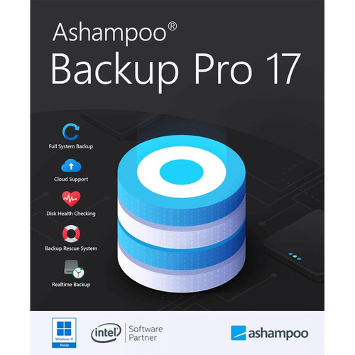 Suite de Sécurité Ashampoo Ashampp Backup Pro 17 - Licence Perpétuelle - 1 poste - A télécharger
