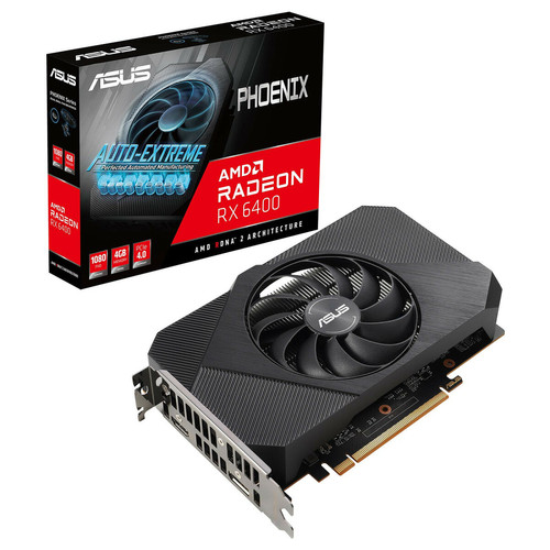 Asus - Radeon RX 6400 Phoenix 4G Asus - AMD Radeon RX