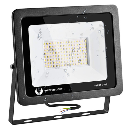 Avizar - Projecteur LED 100W Lumière Froide 6000K 8000 Lumens Étanche IP66 Compact Noir Avizar  - Projecteurs