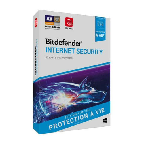 Suite de Sécurité Bitdefender Logiciel antivirus et optimisation  BITDEFENDER Bitdefender Internet Security A vie 1 PC