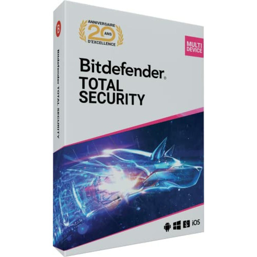 Suite de Sécurité Bitdefender Total Security - 1 an - 5 appareils