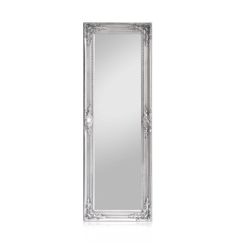 Blumfeldt - Miroir sur pied - Casa Chic Ashford Blumfeldt - cadre en bois massif rectangulaire 130 x 45 cm - Argent Blumfeldt  - Miroirs