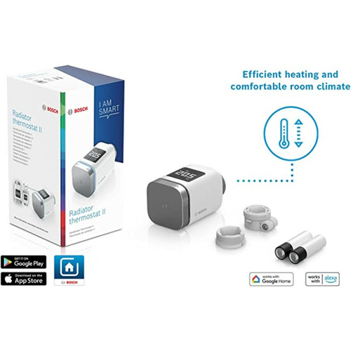 Thermostat Bosch Bosch Smart Home - Kit d'extension chauffage II avec 2 têtes thermostatiques et 1 thermostat d'ambiance II