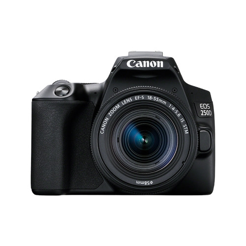 Canon - Canon EOS 250D + EF-S 18-55mm f/4-5.6 IS STM Kit d'appareil-photo SLR 24,1 MP CMOS 6000 x 4000 pixels Noir Canon  - Photo & vidéo reconditionnées