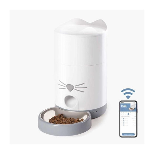 Gamelle pour chat Cat It CATIT - PIXI Distributeur de croquettes connecté pour chat - 1,2 kg (contrôlé par une application)