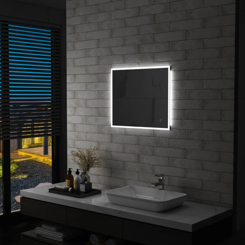 Decoshop26 - Miroir mural à LED de salle de bain et capteur tactile 60x50 cm DEC022616 Decoshop26  - Miroirs