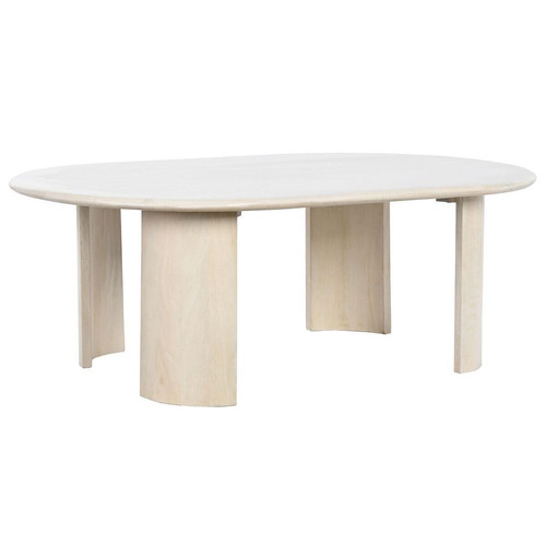 DKD Home Decor - Table Basse DKD Home Decor 130 x 79 x 46 cm Aluminium Bois de manguier DKD Home Decor  - Tables d'appoint