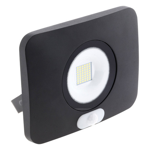 Projecteurs LED Elexity Projecteur LED étanche 50W avec détecteur noir
