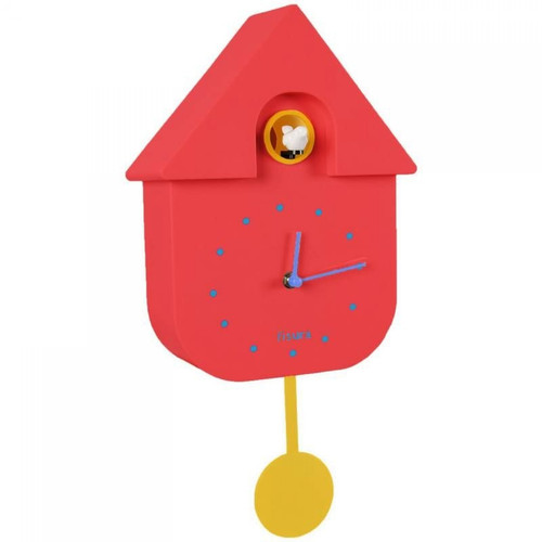 Fisura - Horloge murale Coucou rouge - Fisura Fisura - Pendule murale Horloges, pendules