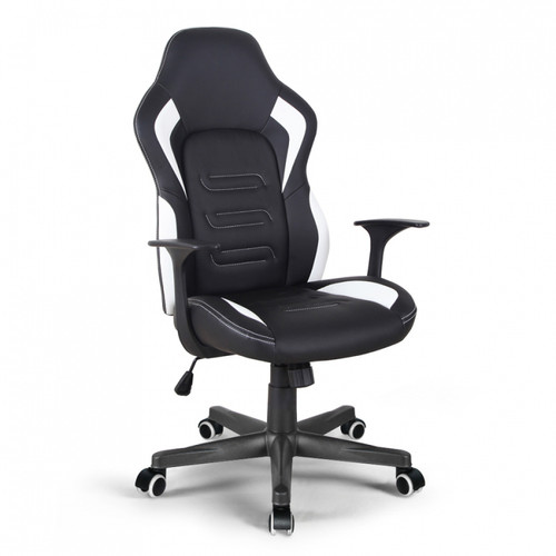 Chaises Franchi Chaise de bureau ergonomique en simili cuir style sport Aragon racing