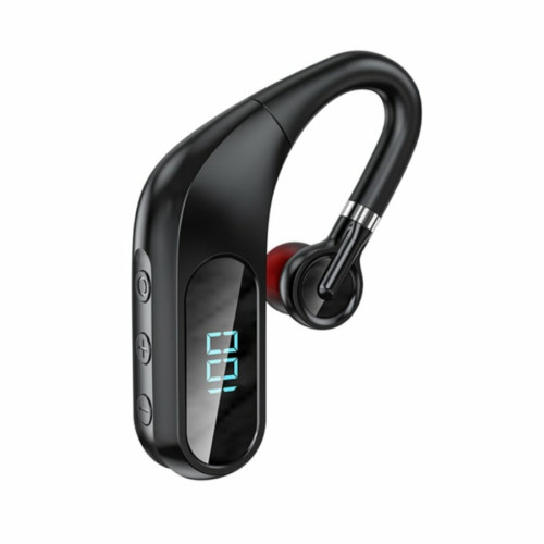 Ecouteurs intra-auriculaires Generic Kj10 Bluetooth-Compatible 5.0 Casque Affichage Numérique Réduction Du Bruit Écouteur Sans Fil Casque De Sport Noir