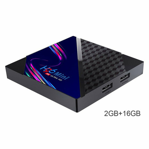 Passerelle Multimédia Generic Media Player H96 Mini V8 Rk3228A 4K Smart Tv Box Avec Télécommande Réglementation Européenne
