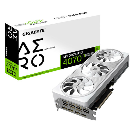 Gigabyte - GeForce RTX 4070 Ti SUPER AERO OC 16G Gigabyte - Nvidia Studio