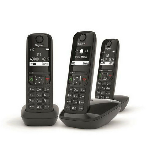Gigaset - Téléphone sans fil dect noir sans répondeur - as690trionoir - GIGASET Gigaset - Téléphone fixe Trio