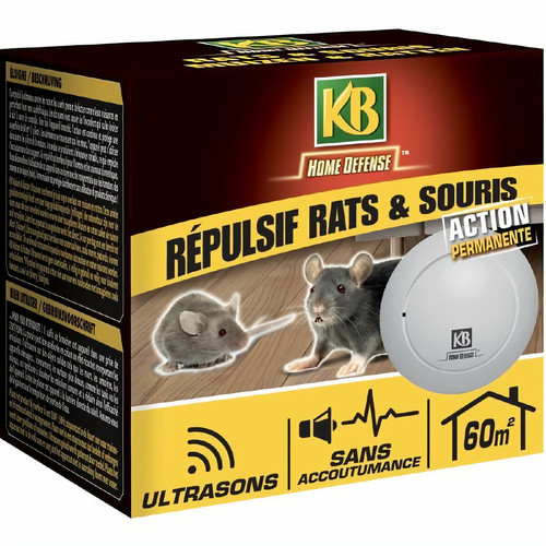 Kb - Répulsif rats et souris ultrasons 60m² Kb  - Jardinerie
