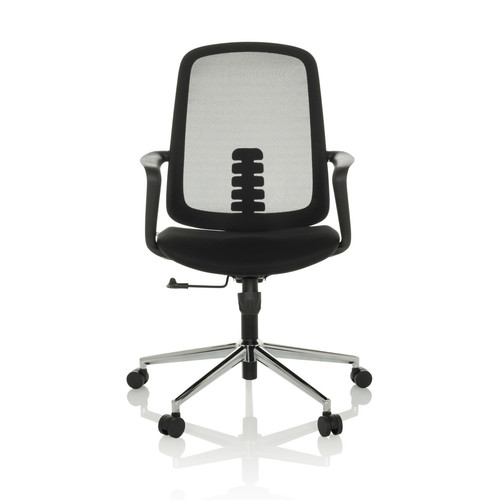 Chaises Hjh Office Chaise de bureau / chaise pivotante SEDIOLO B assise tissu / dossier résille noir hjh OFFICE