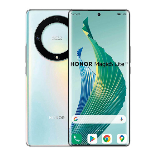 Smartphone Android Honor Honor Magic5 Lite 5G 8Go/256Go Argent (Titanium Silver) Double SIM RMO-NX1