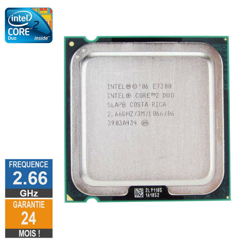 Processeur INTEL Intel Processeur Intel Core 2 Duo E7300 2.66GHz SLAPB LGA775 3Mo