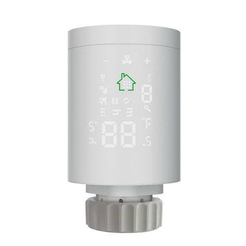 Thermostat connecté Justgreenbox Actionneur de radiateur intelligent Contrôleur de température de vanne thermostatique programmable Commande vocale via Alexa - T6112211957265