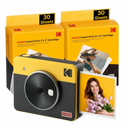 Kodak - Appareil Photo Instantané Kodak MINI SHOT 3 RETRO C300RY60 Jaune Kodak - Seconde Vie Hifi
