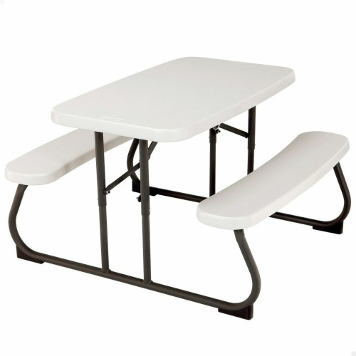 Tables de jardin Lifetime Table pour enfant Lifetime Crème Pliable Pique-nique 82,5 x 53,5 x 90 cm Acier Plastique