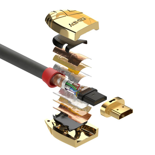 Adaptateurs Lindy Gold Line HDMI 4K (10 m)
