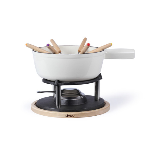 Appareil à fondue Livoo Service à fondue 6 fourchettes blanc - men390 - LIVOO