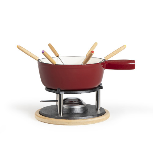 Livoo - Service à fondue 6 fourchettes rouge - men390rc - LIVOO Livoo - Appareil à fondue