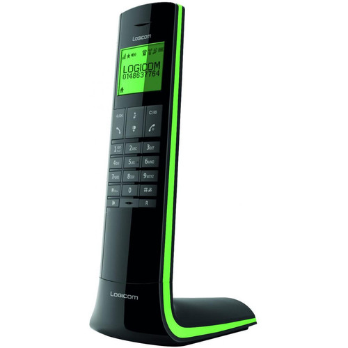 Logicom - telephone fixe sans Fil sans répondeur noir vert Logicom  - Téléphone fixe